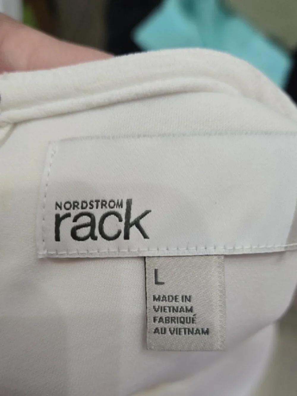 Nordstrom Rack White Textured Tee Size L - Picture 6 of 8